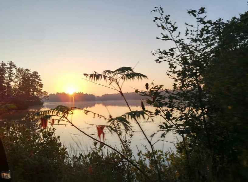 Sunset at The Lake in Barrington, New Hampshire