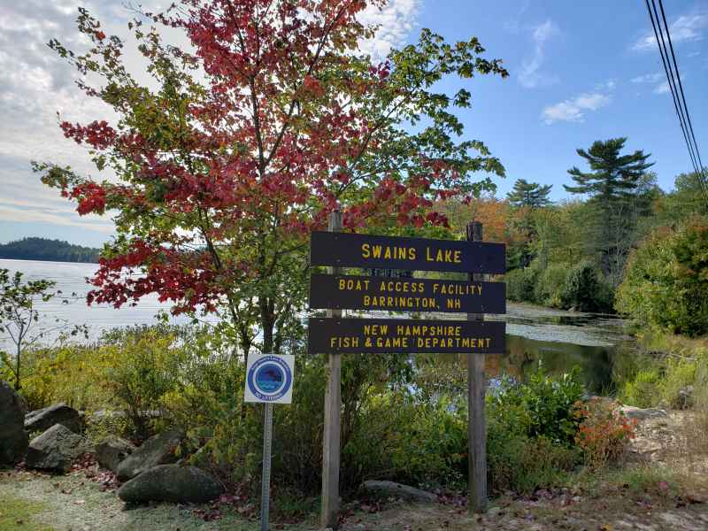 Fall Foliage at the Lake in Barrington